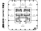 CFC长富中心_中高区（38-49F）办公平面图 建面0平米