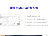 绿地派克公馆_建面约58平A户型 建面58平米