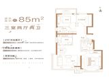 壹品兴创御璟星城_3室2厅2卫 建面85平米