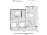 信达地产时代央著湖璟_3室2厅2卫 建面129平米