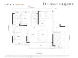 光谷湖畔八号_3室2厅2卫 建面125平米